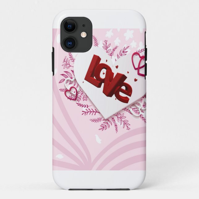 Capa Para iPhone 11 Amor em 3D (Verso)