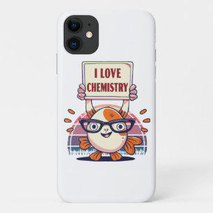 Capa Para iPhone 11 Amor Guppies e Química
