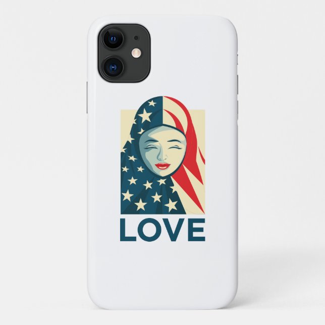 Capa Para iPhone 11 Amor| Refugiados muçulmanos (Verso)
