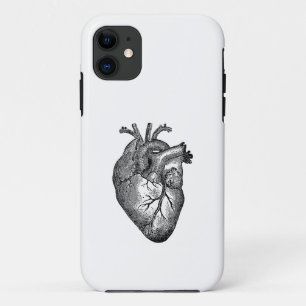 Capa Para iPhone 11 Anatomia Vintage do Coração