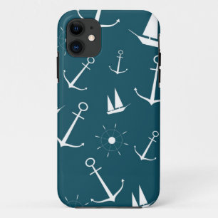 Capa Para iPhone 11 Âncora náutica das âncoras de colheita retrorrefle
