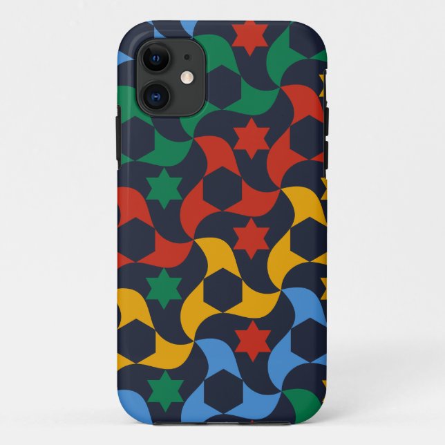 Capa Para iPhone 11 Andalusian Tiles 12 (Alhambra Palace, Granada) (Verso)