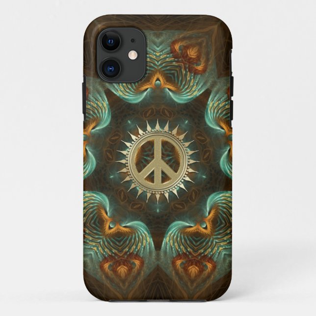 Capa Para iPhone 11 Ângulos de paz internos (Verso)