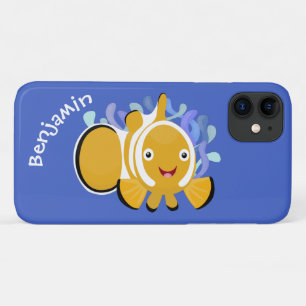 Capa Para iPhone 11 Animação de marisco feliz e bonito