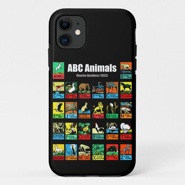 Capa Para iPhone 11 Animais ABC, Charles Buckles (1923) (Verso)