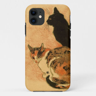 Capa Para iPhone 11 Animais antigos de Theophile Steinlen dos gatos do