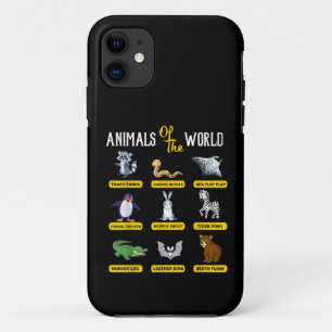 Capa Para iPhone 11 Animais Do Mundo Nomes Reais Engraçados De Animais