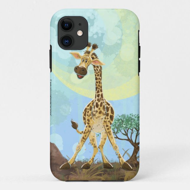 Capa Para iPhone 11 Animal Parade Giraffe (Verso)