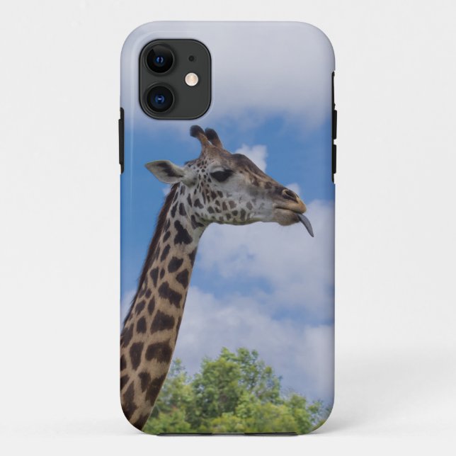 Capa Para iPhone 11 Animal terrestre girafa (Verso)