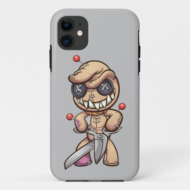 Capa Para iPhone 11 Animated Voodoo Doll (Verso)