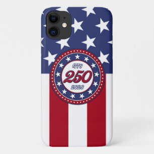 Capa Para iPhone 11 Aniversário de 250 anos da América com a bandeira 