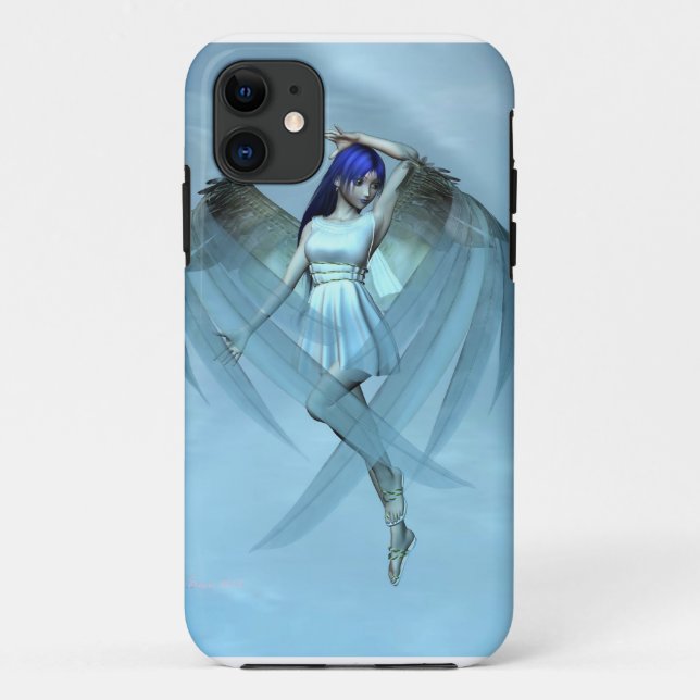 Capa Para iPhone 11 anjo azul (Verso)