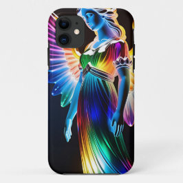 Capa Para iPhone 11 Anjo de vidro multicolorido