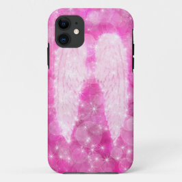 Capa Para iPhone 11 Anjos Rosa