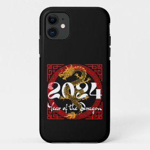 Capa Para iPhone 11 Ano do Dragão 2024 zodíaco chinês