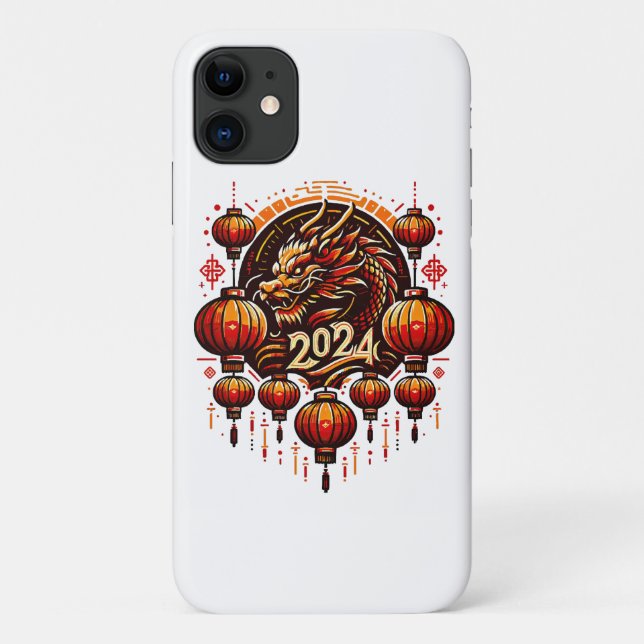 Capa Para iPhone 11 ano novo chinês 2024 (Verso)