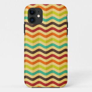 Capa Para iPhone 11 Antecedentes com faixas no retrato 4