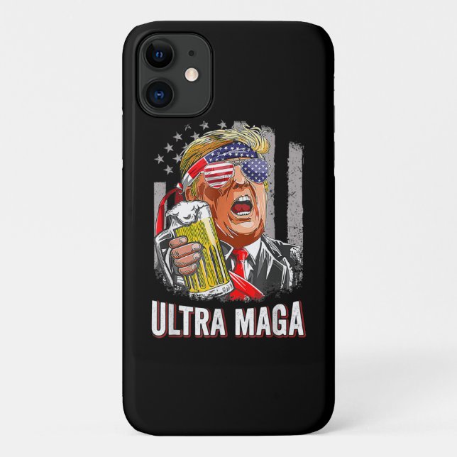 Capa Para iPhone 11 Anti Joe Biden Ultra Maga (Verso)