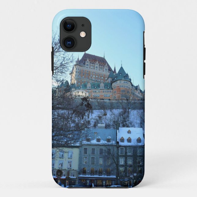 Capa Para iPhone 11 Antiga Cidade de Quebec, Quebec, Canadá (Verso)