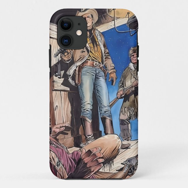 Capa Para iPhone 11 Antigo Oeste (Verso)