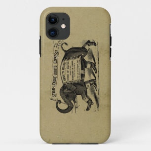 Capa Para iPhone 11 Anúncio gráfico do Victorian do elefante do