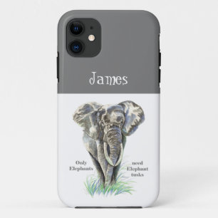 Capa Para iPhone 11 Apenas Elefantes Precisam De Presas De Elefante