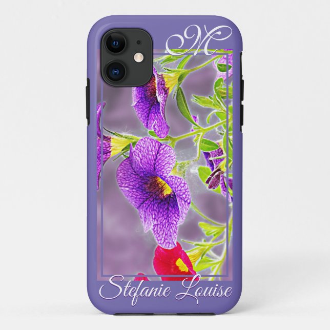 Capa Para iPhone 11 Apenas ficando do nosso Pote (monograma) (Verso)