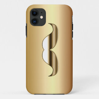 Capa Para iPhone 11 Apenas um exemplo Dourado do iPhone 5 do bigode