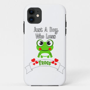 Capa Para iPhone 11 Apenas Um Menino Que Adora Sapos Sapo mais próxi