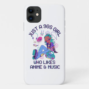 Capa Para iPhone 11 Apenas uma garota dos anos 90 que gosta de música