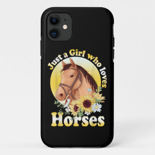 Capa Para iPhone 11 Apenas Uma Garota Que Ama Cavalos Garotas De Equit