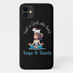 Capa Para iPhone 11 Apenas uma garota que ama Yoga e Cabras