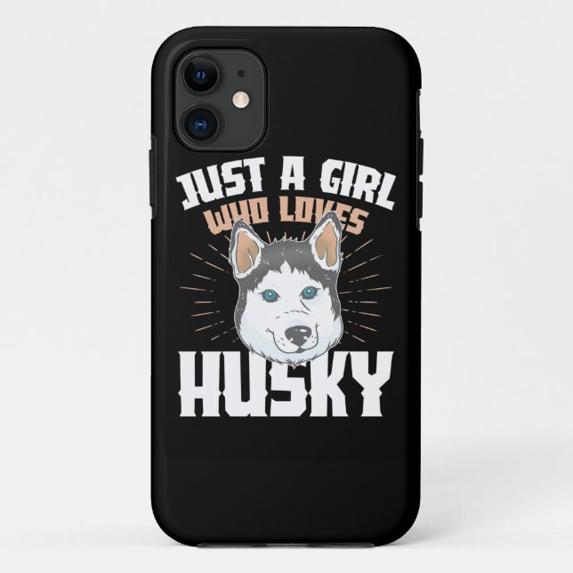 Capa Para iPhone 11 Apenas Uma Menina Que Adora Rouco (Verso)