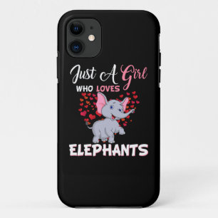 Capa Para iPhone 11 Apenas Uma Menina Que Ama Os Presentes Dos Elefant