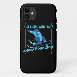 Capa Para iPhone 11 Apenas Uma Menina Que Ama Snowboard