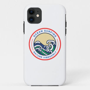 Capa Para iPhone 11 Apenas Vibrações de Verão de Surfe no Oceano