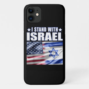 Capa Para iPhone 11 Apoio a Israel Eu Estou com Israel