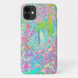 Capa Para iPhone 11 Aqua e Hot Pink Nascer do Sol no Meu Jardim Rubio