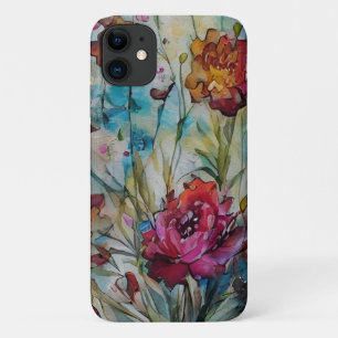 Capa Para iPhone 11 Aquarela Floral