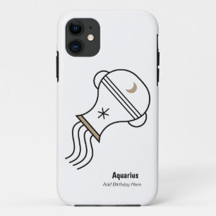 Capa Para iPhone 11 Aquário, o portador de água personalizado