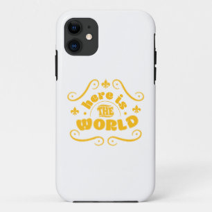 Capa Para iPhone 11 Aqui está o mundo