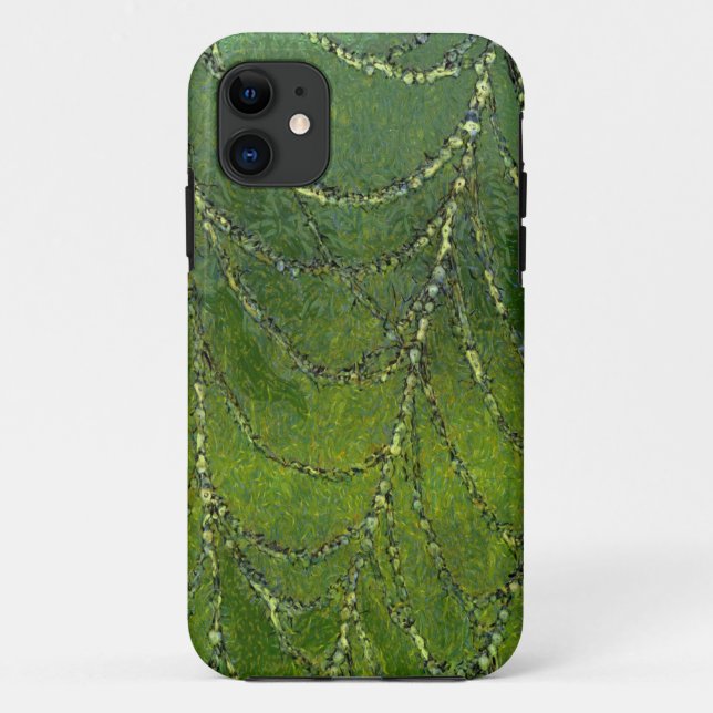 Capa Para iPhone 11 Aranha-Aranha com Placas de Abstrato (Verso)