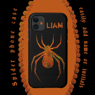 Capa Para iPhone 11 Aranha-Aranha Geométrica Espantosa Incrível