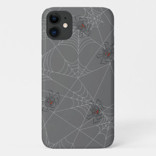 Capa Para iPhone 11 Aranhas do Dia das Bruxas e abóboras