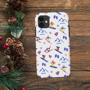 Capa Para iPhone 11 Arber Bavaria Germany Ski Snowboard Pattern