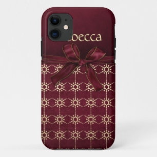 Capa Para iPhone 11 Arco Dourado ornamentado da fita do teste padrão