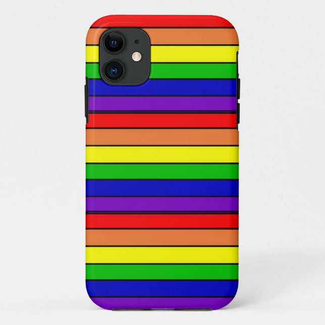 Capa Para iPhone 11 Arco-íris bonito (Verso)