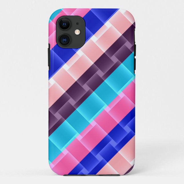 Capa Para iPhone 11 Arco-íris listra design moderna (Verso)