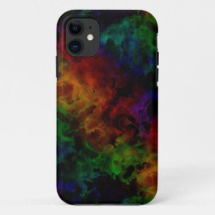 Capa Para iPhone 11 Arco-Íris Preto Abstrato moderno