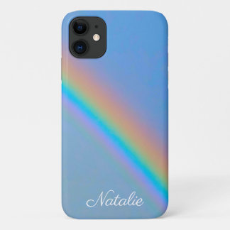 Capa Para iPhone 11 Arco-íris real natural personalizado